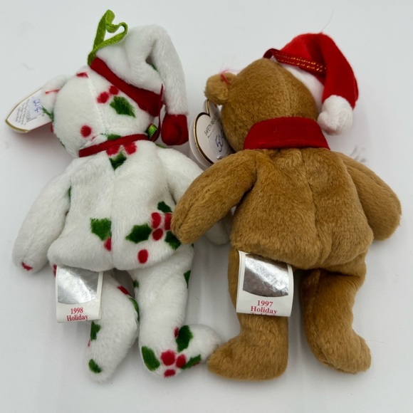 TY Beanie Babies 97/98 Jingle Beanies Collection Christmas Ornaments Set - Picture 2 of 6